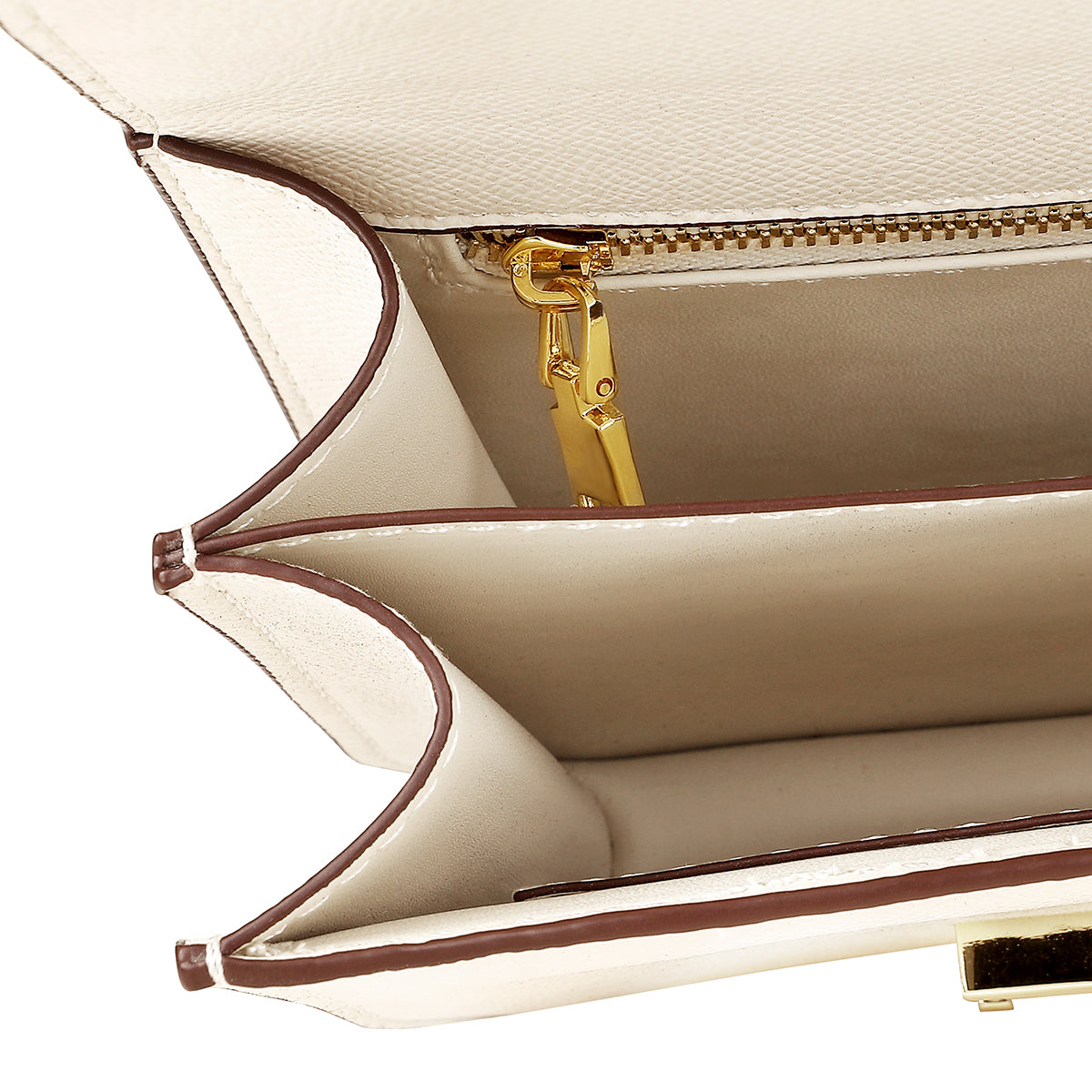 Perla-Mini Cowhide BEIGE Purse