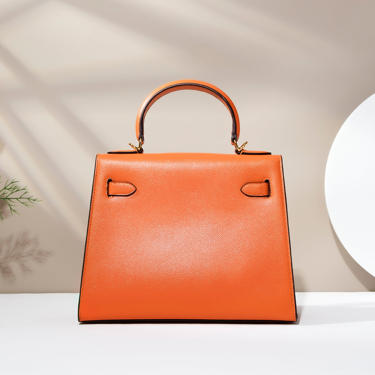 Eterna-Leather Fashionable Orange Purse