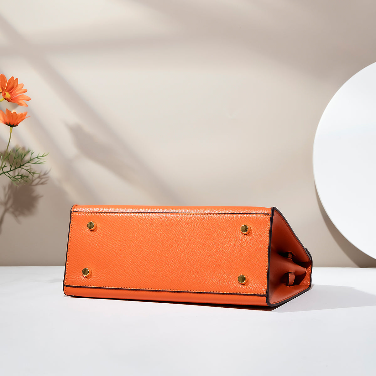 Eterna-Leather Fashionable Orange Purse