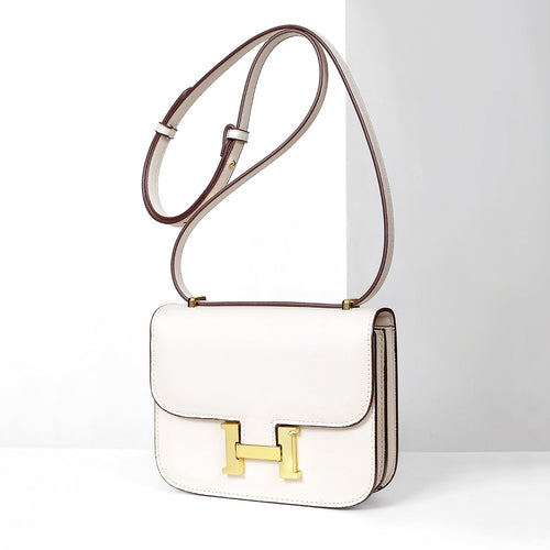 Perla-Mini Cowhide BEIGE Purse