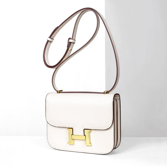 Perla-Mini Cowhide BEIGE Purse