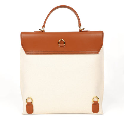 Sinfonia-Women Linen BEIGE Shoulder Bag