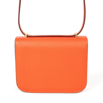 Perla-Mini Cowhide ORANGE Purse