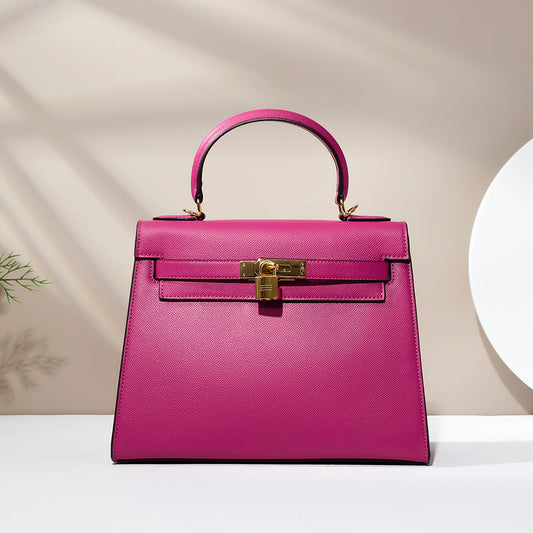Eterna-Leather Fashionable Pink Purse
