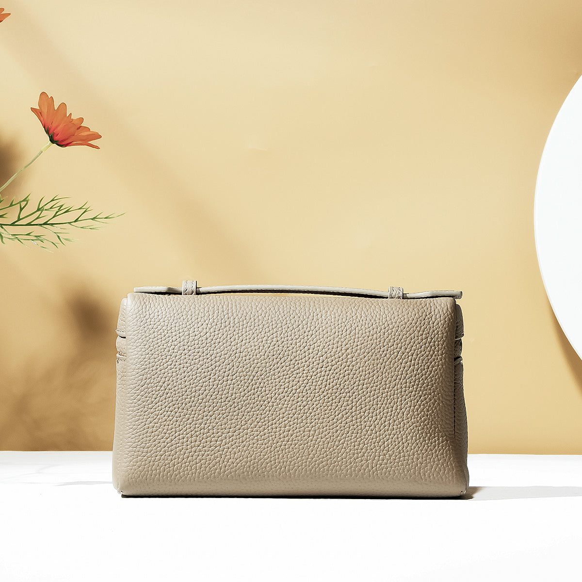 Stellare-Mini Cowhide Brown Purse